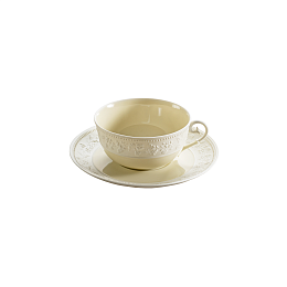 Набор чайных пар Georgia Satin Ivory 6 шт.