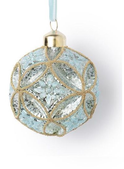 Шар бирюзово-золотистый