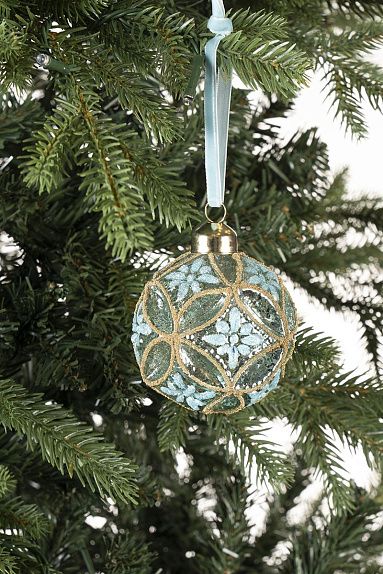 Шар бирюзово-золотистый