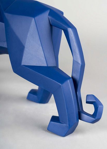 Скульптура Пантера blue matte