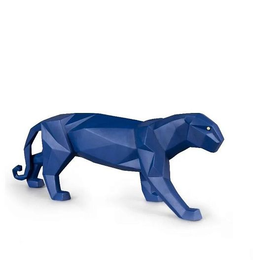Скульптура Пантера blue matte