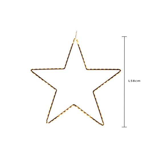 Гирлянда MicroLED Звезда 58 см