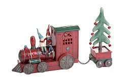 Паровоз с елкой 23 см