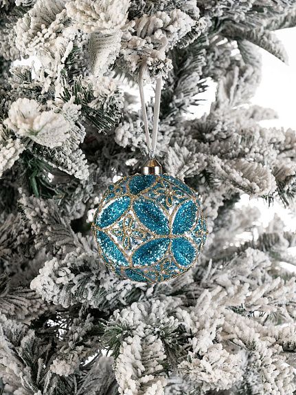 Шар бирюзово-золотистый