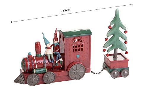 Паровоз с елкой 23 см