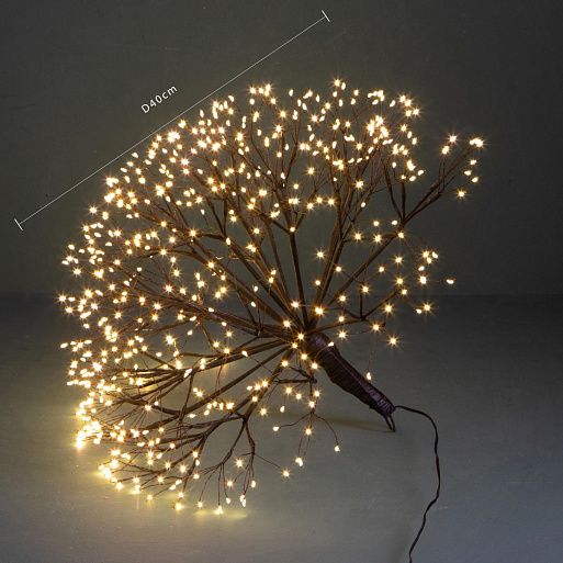 Bianchi Dino Гирлянда LED Цветок черный 40 см