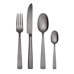 Набор столовых приборов Flat Antique Black 24 шт