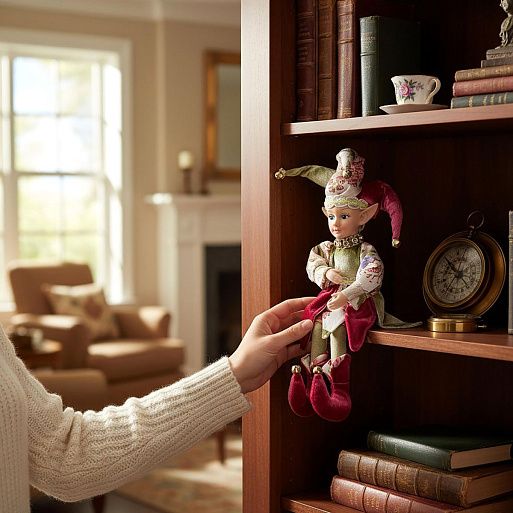 Эльф Джокер красный 40 см