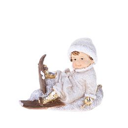 Ребенок с лыжами