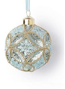 Шар бирюзово-золотистый