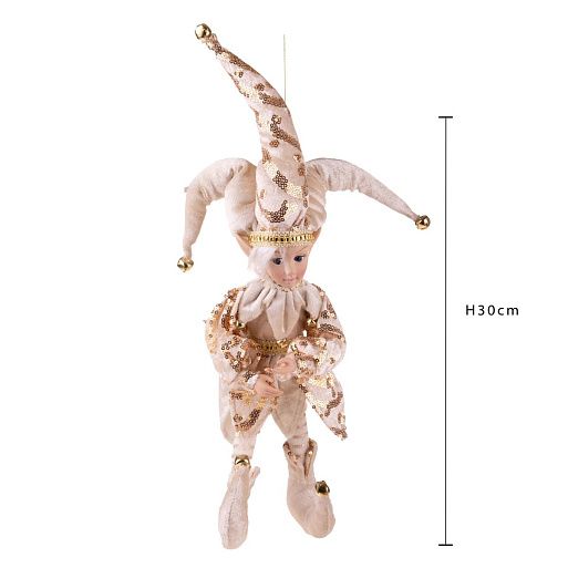 Эльф Джокер айвори 40 см