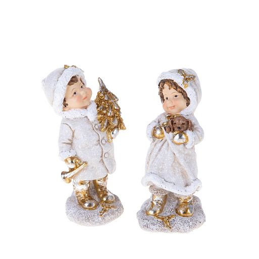 Набор статуэток дети 2 шт 15 см