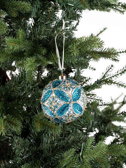 Шар бирюзово-золотистый