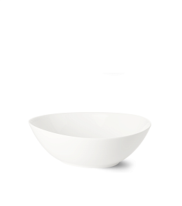 Тарелка овальная White Mothion 18 см