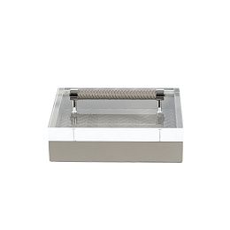 Шкатулка с крышкой 24 х 18 см Grey