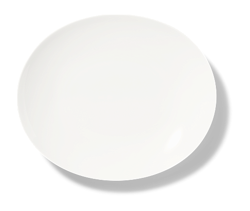 Тарелка овальная White Mothion 28 см