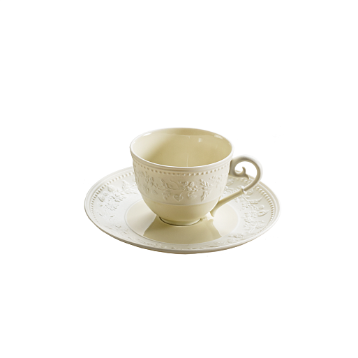Набор кофейных пар Georgia Satin Ivory 6 шт.