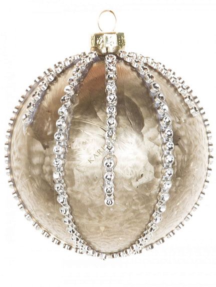 Медный шар со стразами