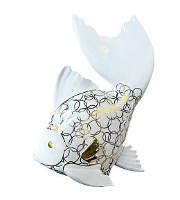 Скульптура Рыба White-Gold