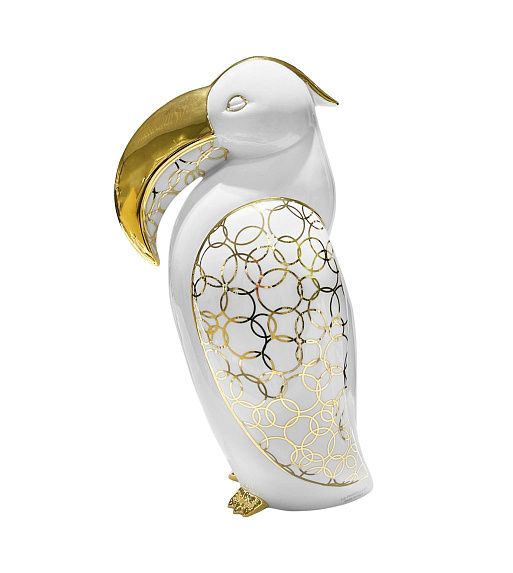Скульптура Тукан White-Gold