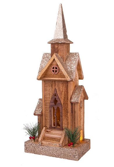 Деревянная церковь 49 см