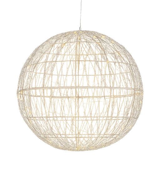 Гирлянда LED Сфера янтарная 50 см