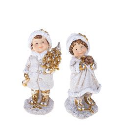 Набор статуэток дети 2 шт 15 см