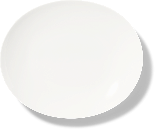 Тарелка овальная White Mothion 32 см