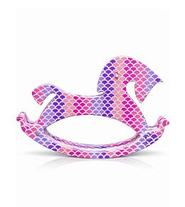 Лошадка-качалка разноцветная