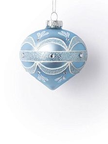 Луковица голубая с белым узором