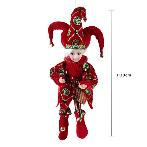 Эльф Джокер красный 40 см