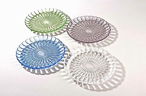 Пластиковое блюдо JELLY (розовое) 45 см