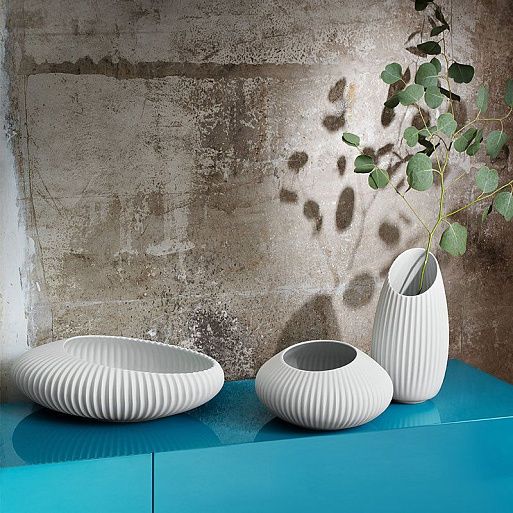 Ваза Shell White